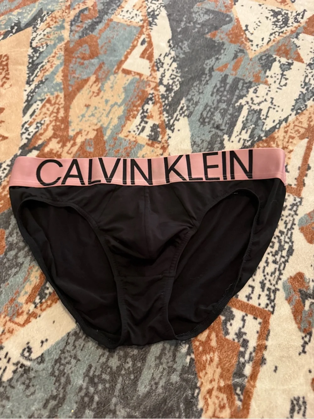 Calvin Klein 1981 pink and black briefs